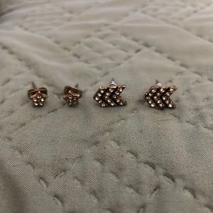 Silver earrings - two pairs